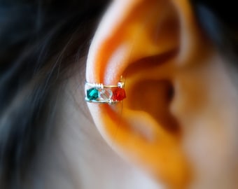 79)Simple Non Pierced Ear Cuff For Christmas Holiday. Minimalist ear cuff