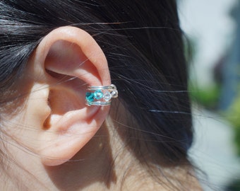 25)No piercing Summer Cool Color Ear Cuff. Minimalist ear cuff