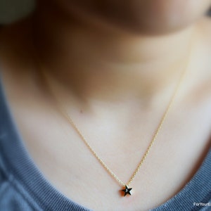 149) Personalized Initial Star Charm Necklace