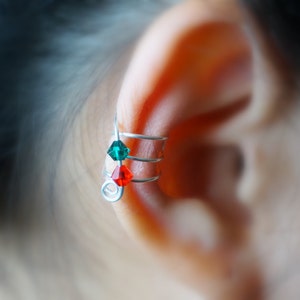 102)Minimalist ear cuff. No piercing Christmas Ear Cuff II