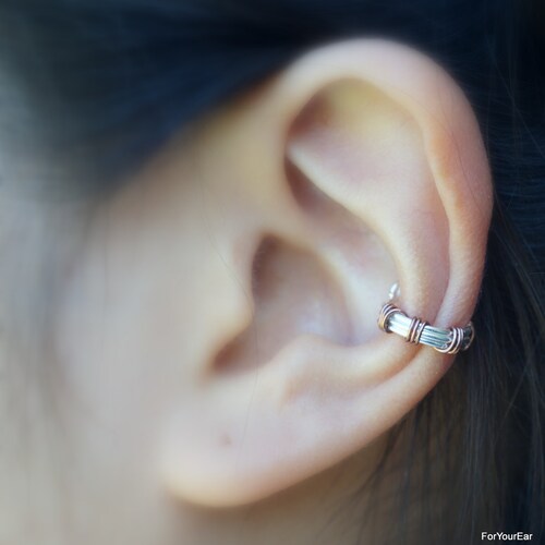 113minimalist Ear Cuff. No Piercing Simple Wrapped Ear Cuff Etsy