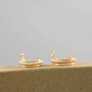 7No Piercing Wrap EAR CUFF Gold.Minimalist earring image 3