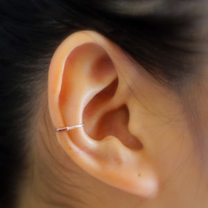 124) Minimalist ear cuff. No Piercing Cartilage Hoop Ear Cuff