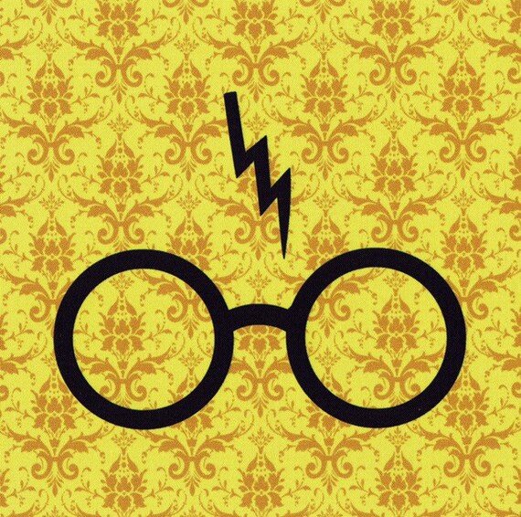 Glasses Scar Harry Potter Fabric Print Etsy