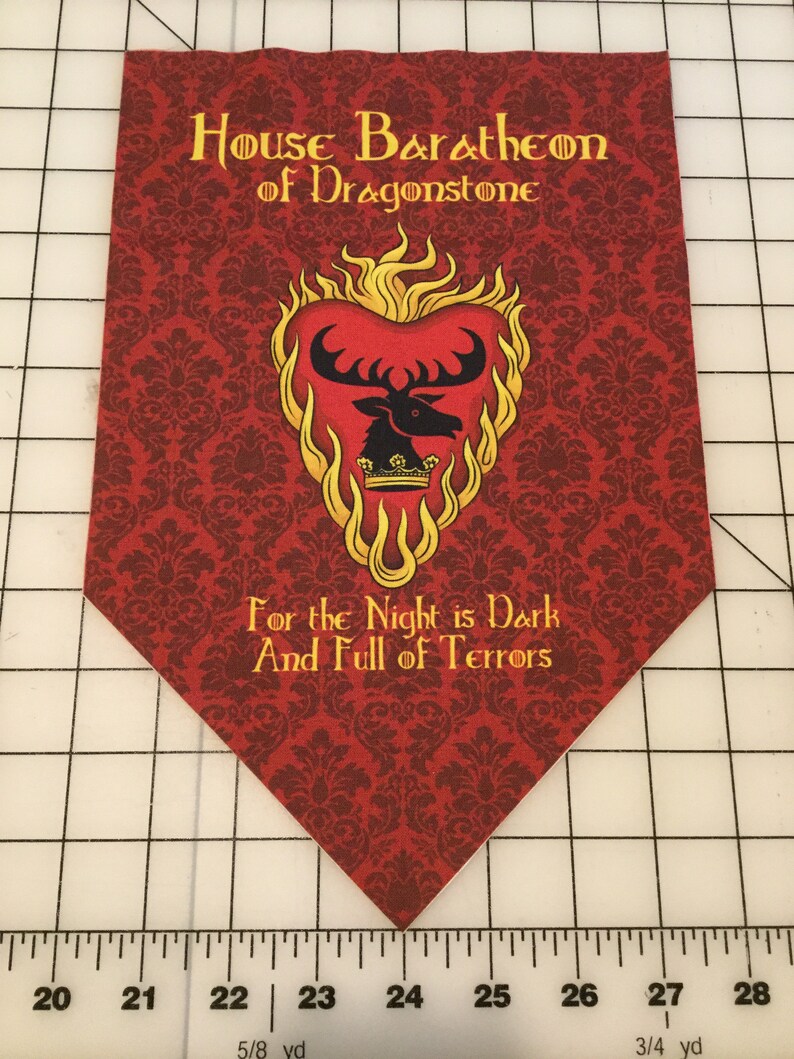 NEW Stannis Baratheon Sigil: Game of Thrones fabric print | Etsy
