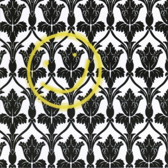 Wallpaper Smiley Sherlock Fabric Print Etsy