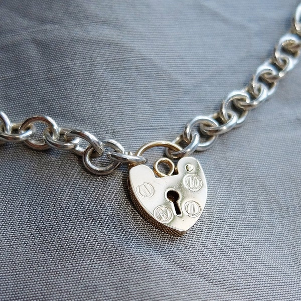 BDSM Kragen, 14K Herz Vorhängeschloss, Herz Vorhängeschloss Halsband, BDSM Kragen, Herzhalsband, 14K Herz, Herz Vorhängeschloss, Bikerchick Halsband, BDSM-Geschenk