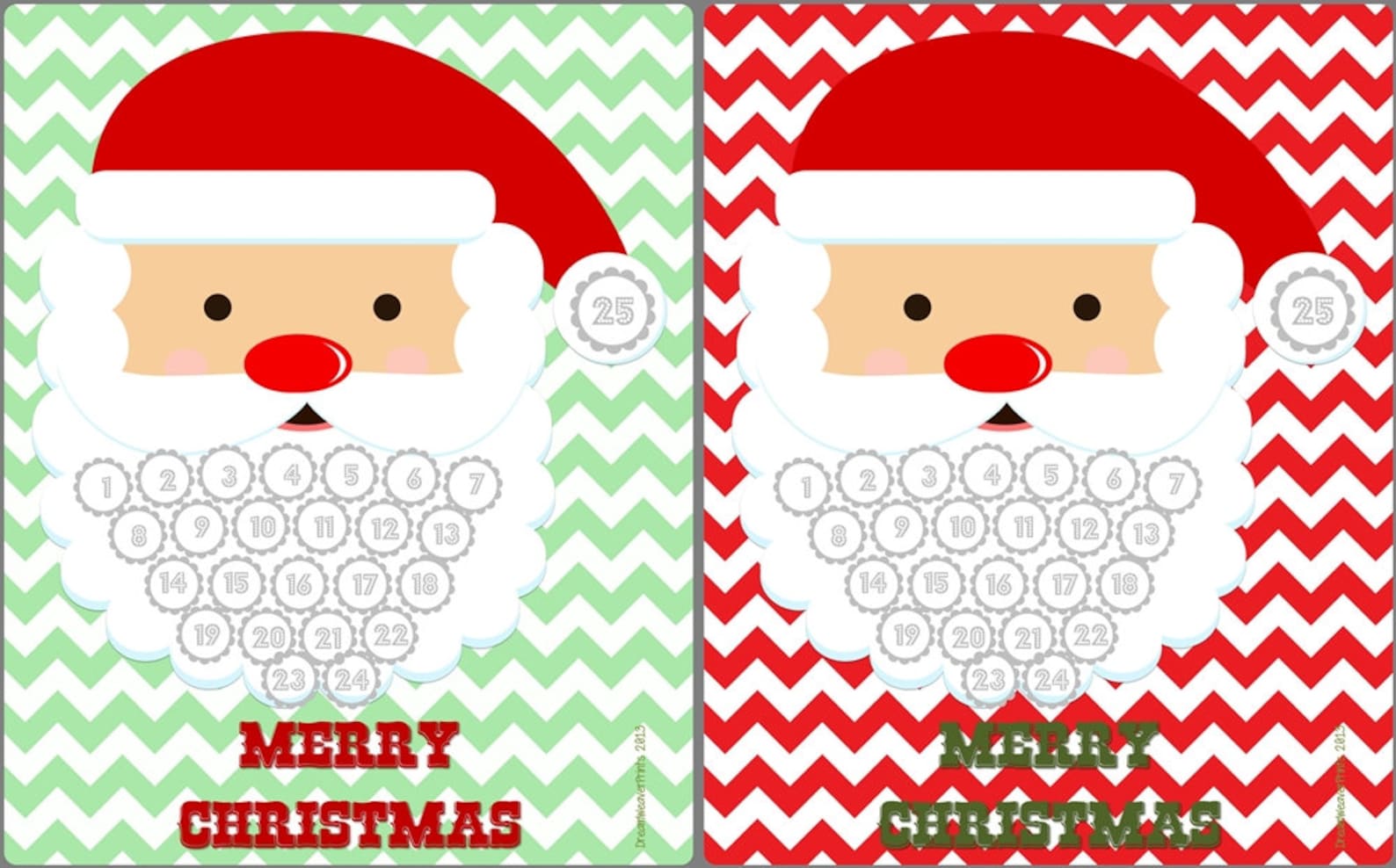 printable-christmas-santa-advent-add-your-own-cotton-balls-and-etsy