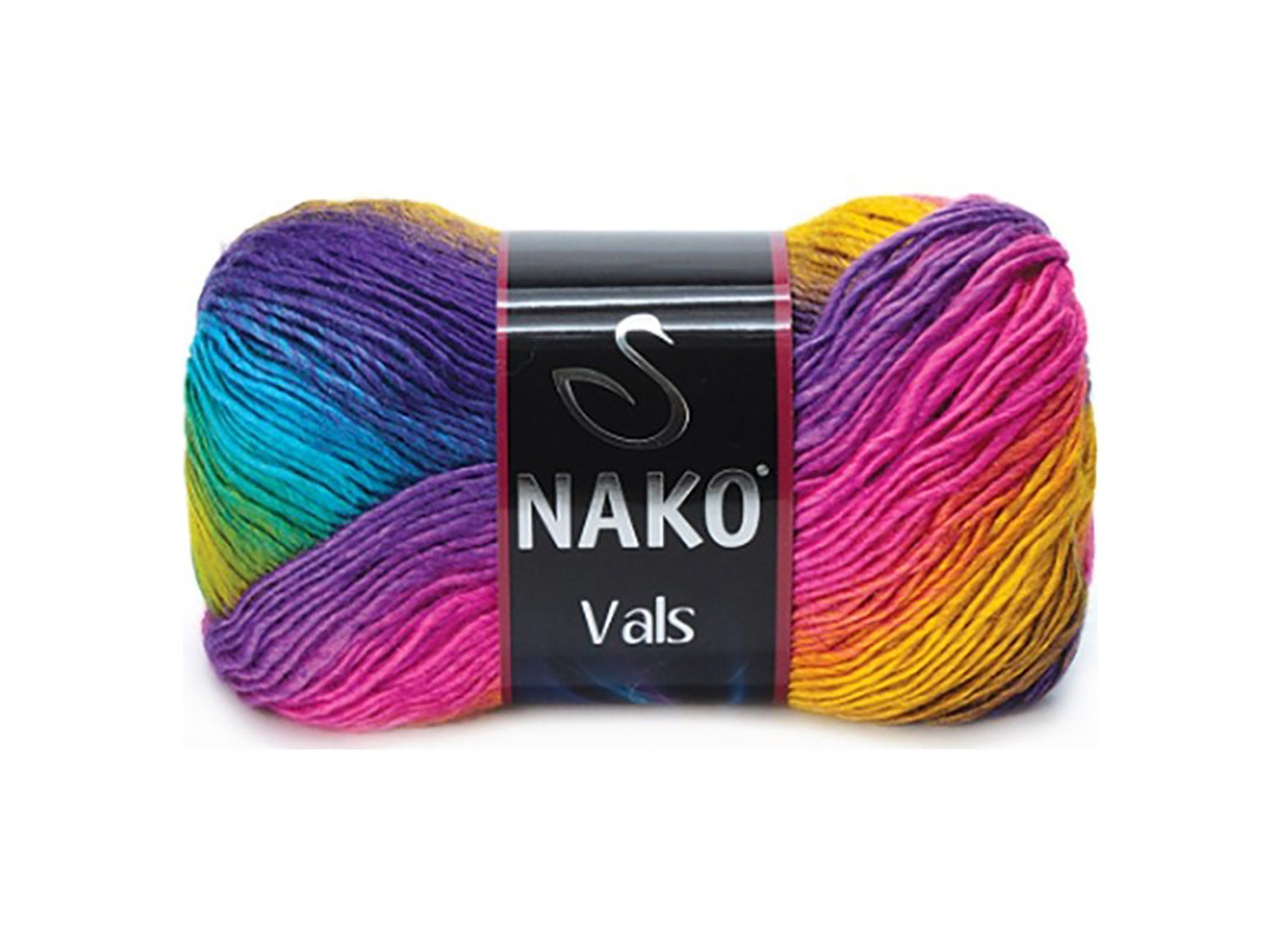 Wool & Acrylic Blend for Easy Knitting, Crocheting Vibrant Multicolored Yarn  With Soft Transitions by Yarnart Ambiance 