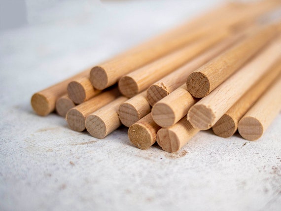 10mm Round Wooden Sticks ,wood Dowel Sticks Unfinished Natural