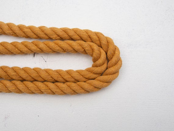 10mm Three Twisted Cotton Rope ,mustard Twisted High Quality