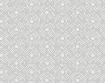 Circle Dot, Gray, by QT Fabrics