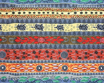 Dreaming in One Black, An Authentic Aboriginal Fabric