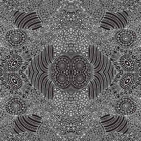 Waterhole Black, An Authentic Aboriginal Fabric