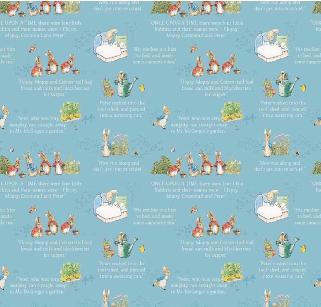 Peter Rabbit Forgiveness Scenes Peter Rabbit Scenes With Text, Blue - Etsy