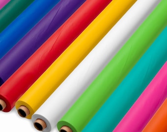 28 COLORS  Banquet Table Cover Roll ~40&quot; W x 100 ft L ~ Cut to fit plastic Tablecloths Birthday ~ Graduation ~ Wedding ~ Holidays!