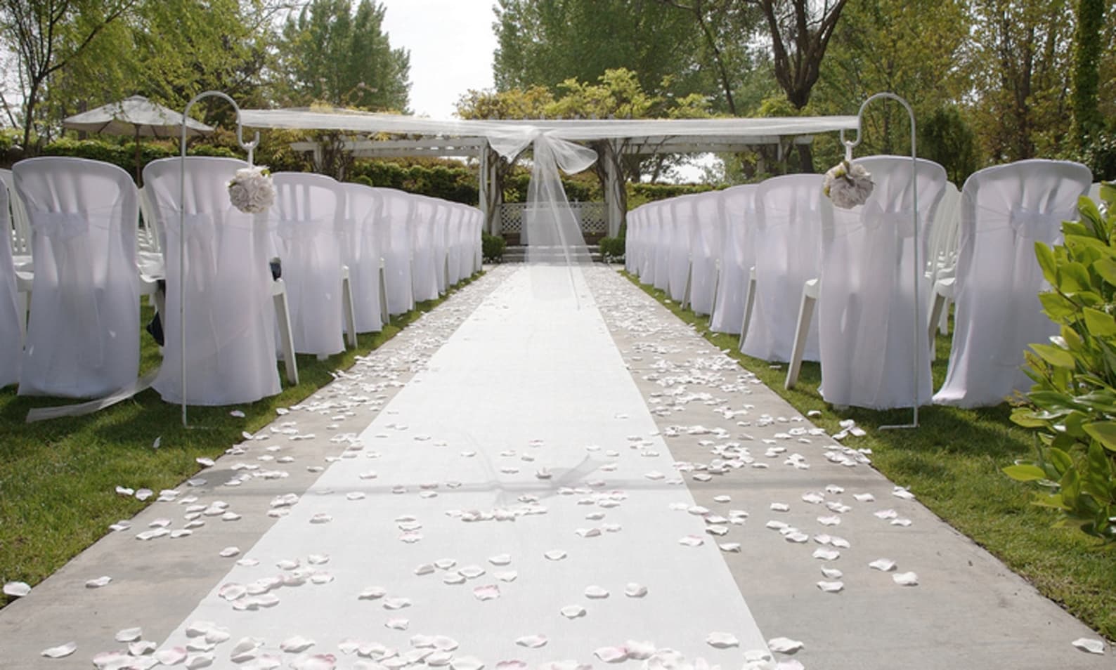 WIDER THAN MOST White Aisle Runner Choose 4 Ft W X 75 Ft or 150 Ft Long ...