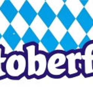 German Oktoberfest 100 ft. Bavarian Blue Diamond Plastic Banquet Tablecover Roll Beer Fest Polka Party SHIPPING INCLUDED image 8