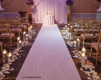 WIDER THAN MOST! White Aisle Runner Choose 4 ft W x 75 ft or 150 ft long  Puncture & Moisture Resistant Shipping Included!