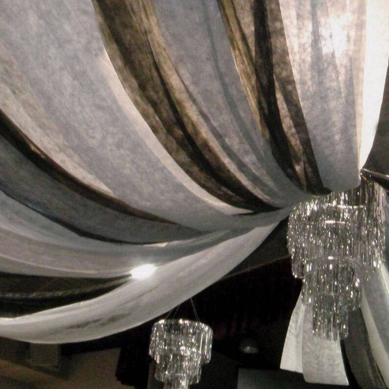 Gossamer Decorating Ceiling Draping Material Black Or Etsy