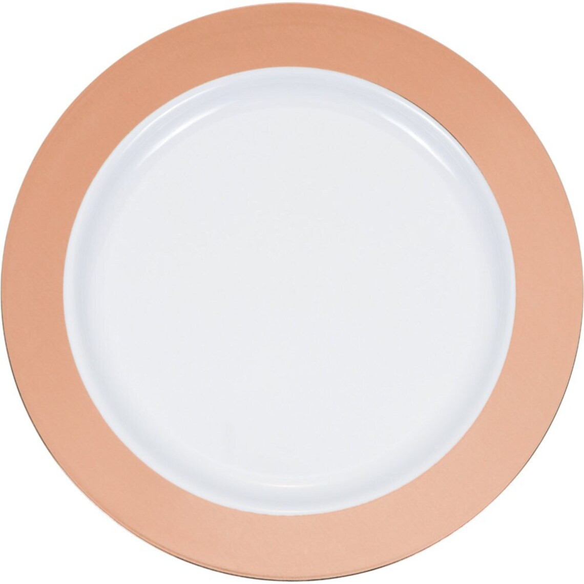 120 Metallic Rim Plastic Plates ~ ROSE GOLD ~ 3 Sizes! Buffets ...