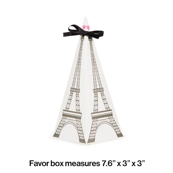 96 Eiffel Tower Favor Boxes Paris Party Weddings Showers Etsy