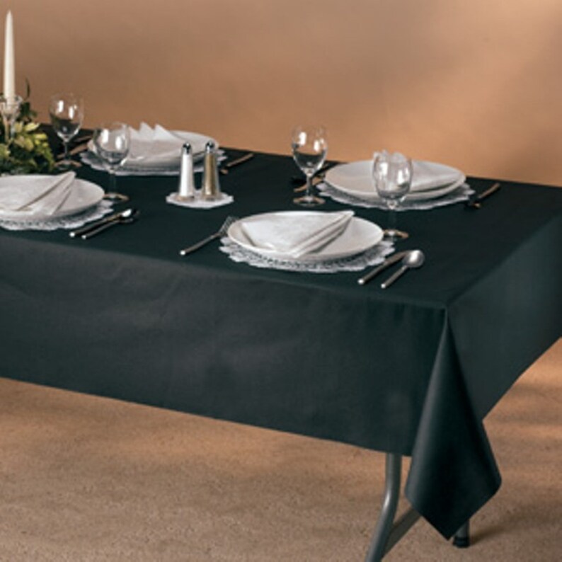 Extra Wide Black Banquet Table Cover Roll 54 in X 150 Ft Etsy