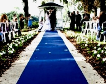 WIDER THAN MOST! 4 ft W x 150 ft L Royal Blue Aisle Runner Puncture Resistant! Graduation ~ Weddings  48" x 150' Shipping included