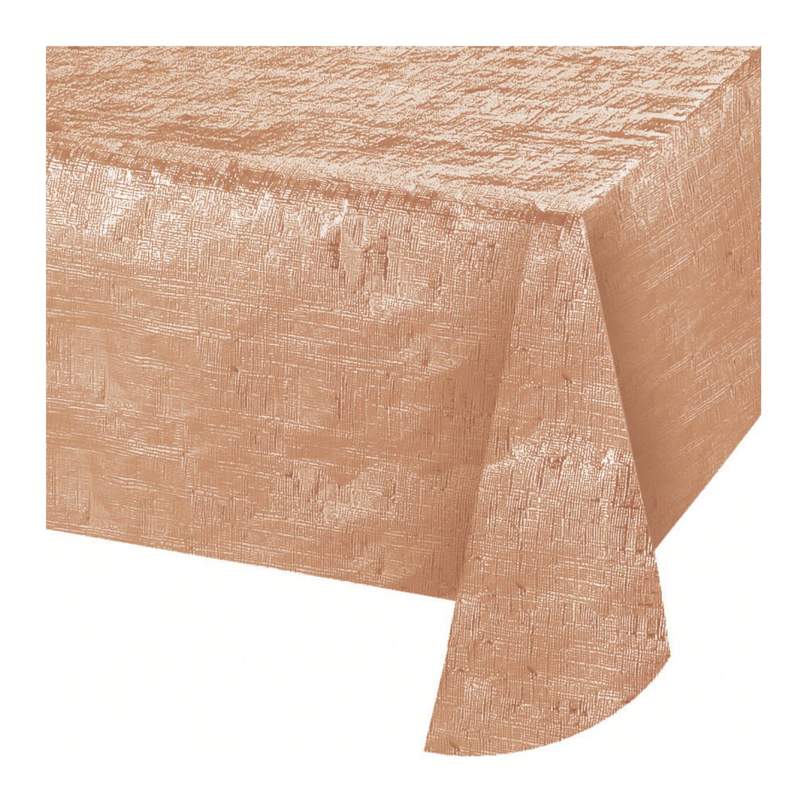 Metallic Rose Gold Disposable Tablecloth Tablecover Etsy