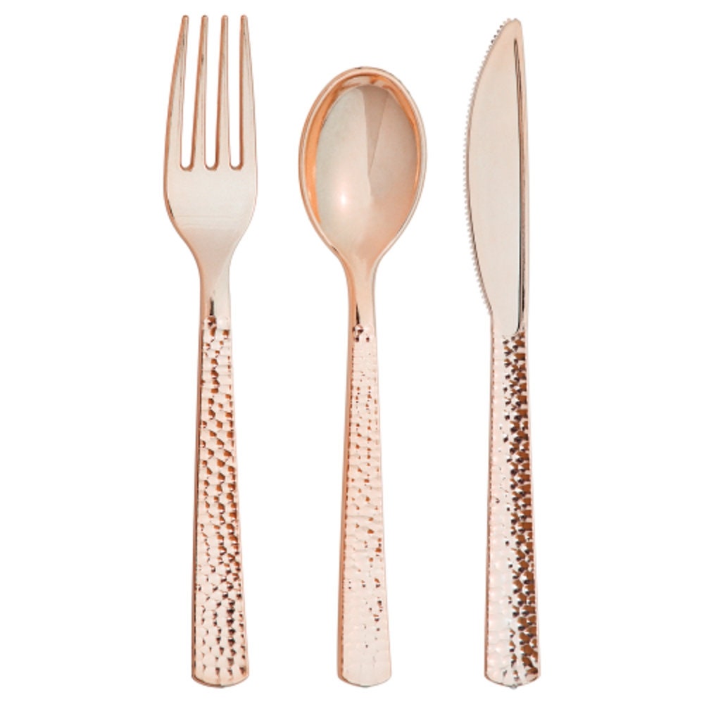 Seeshine Rose Gold Dinner Spoon Set, 6-Piece Stainless Steel