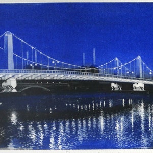 夕暮れのチェルシー橋