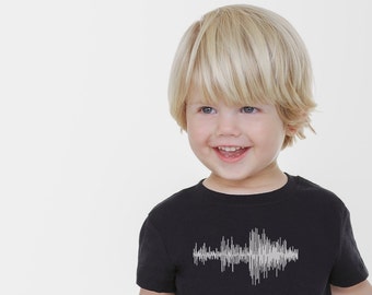 Kids' Sound Wave T-Shirt, Music Inspired Graphic Tee