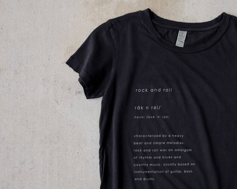 Rock N Roll Definition Tee Kult Designsblack Alternative Apparelmusic