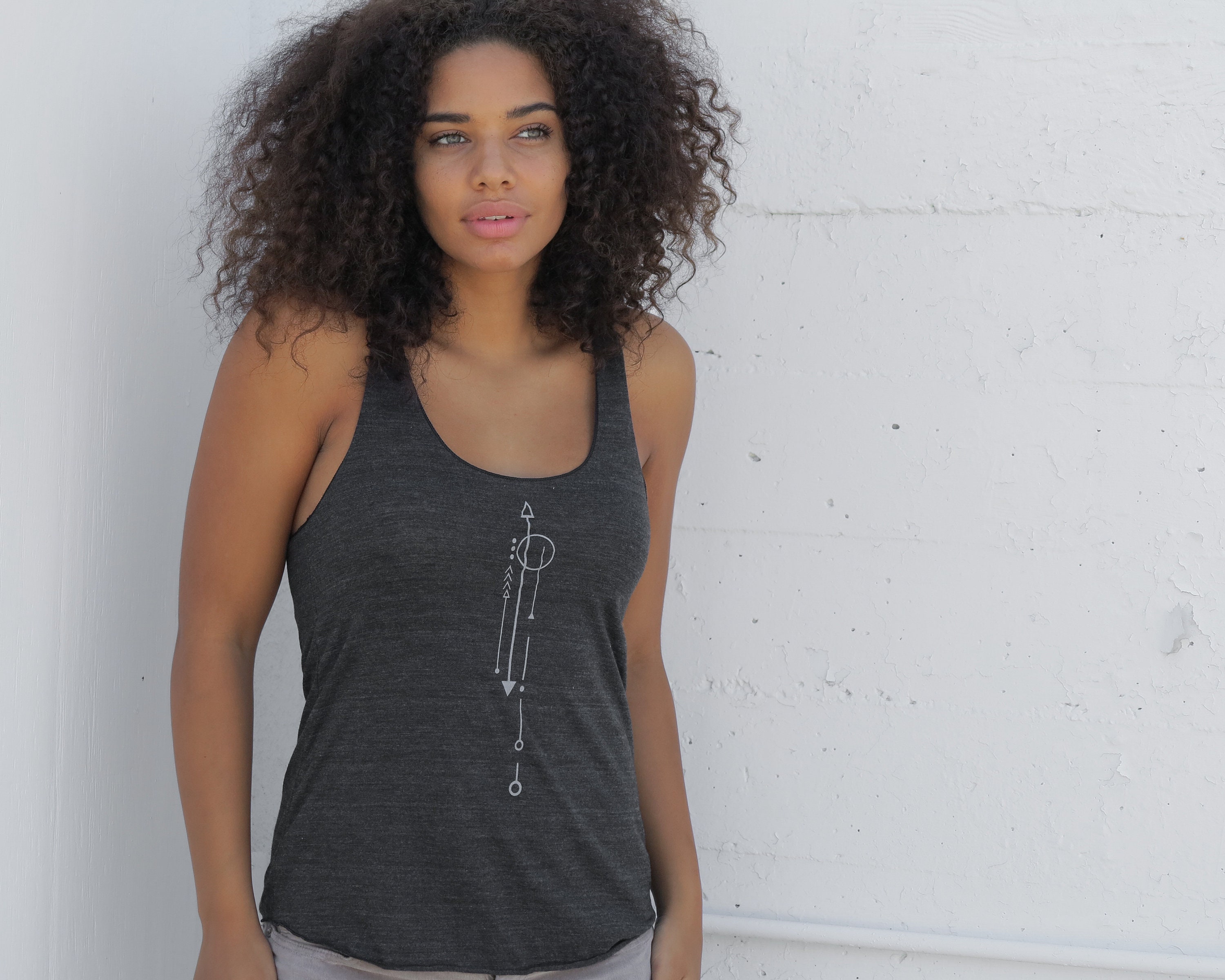 Graphic Medium Racerback Tank Petroglyph Inspired Design by - Etsy