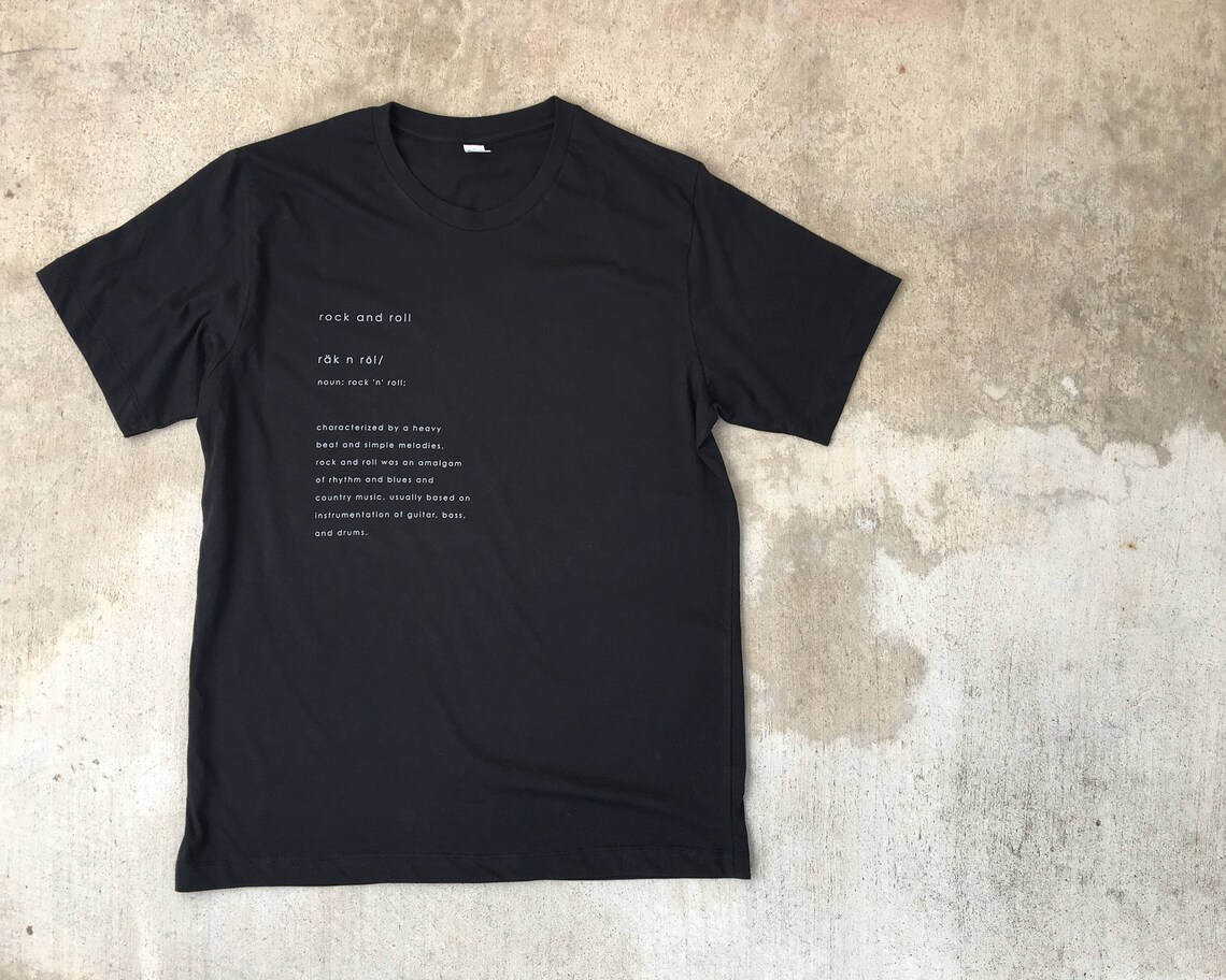 Men's Rock N Roll Definition Tshirt alternative Apparel Etsy