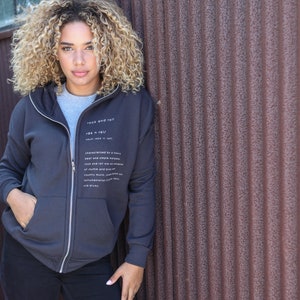 Unisex Rock n Roll Definition Zipped Hoodie -Bella Canvas - gift for your music lover