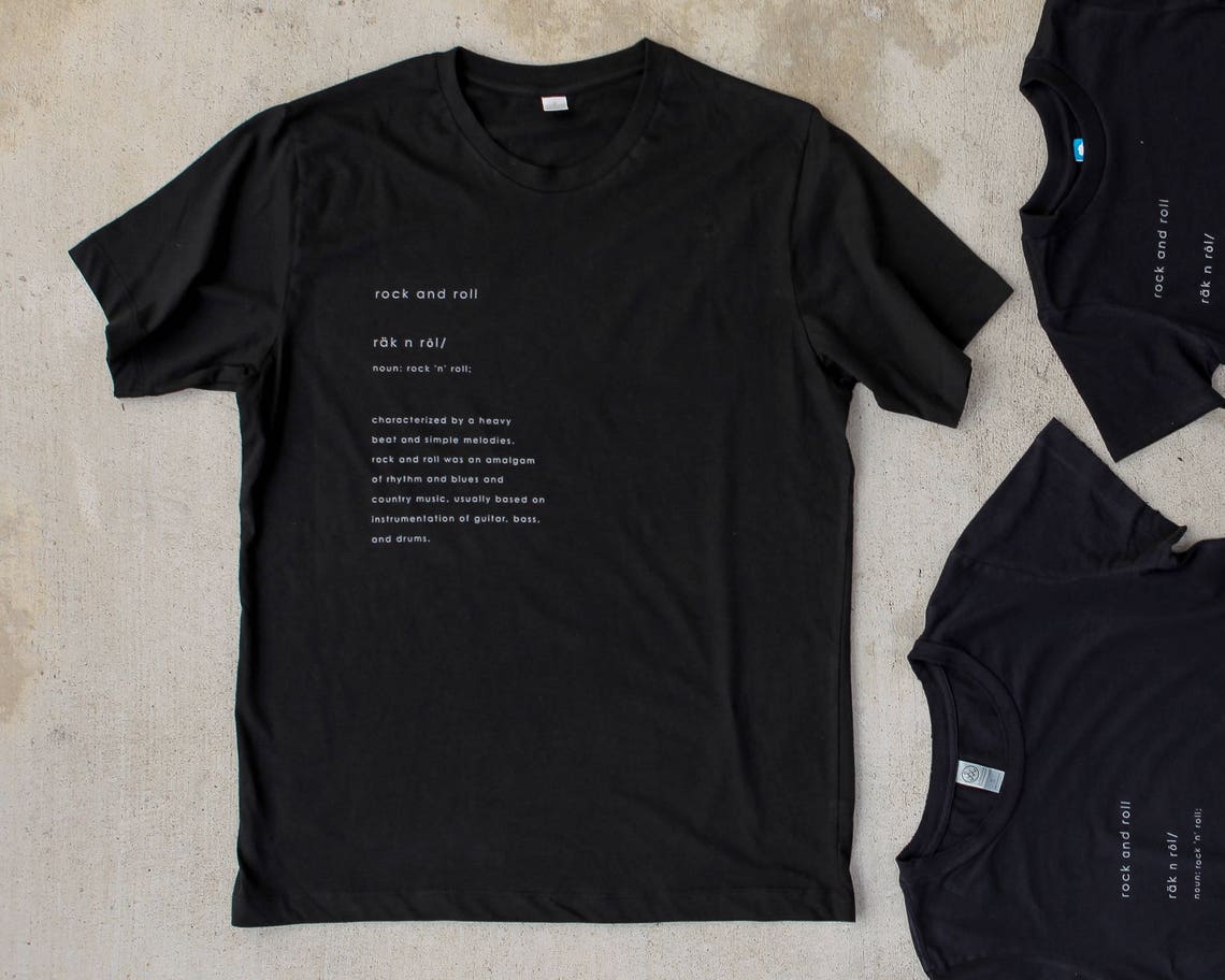 Men's Rock N Roll Definition Tshirt alternative Apparel Etsy