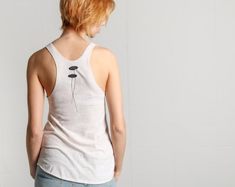 Oatmeal Racerback Tank Top – Beneath the Surface Design, Tri-Blend
