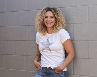 Women's Vote Tee- Kult Designs-White Alternative Apparel-Vote in 100 languages