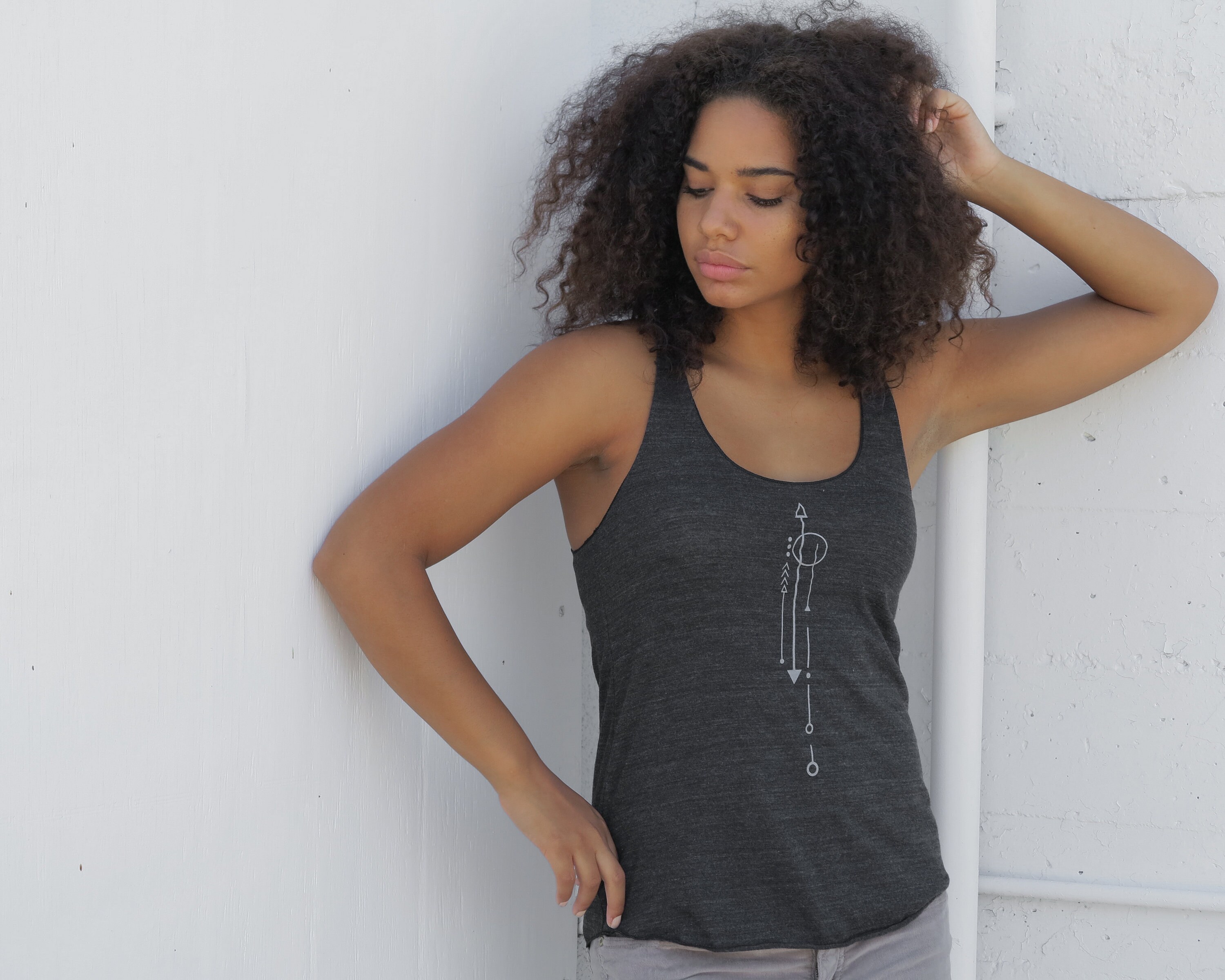 Graphic Medium Racerback Tank Petroglyph Inspired Design by - Etsy