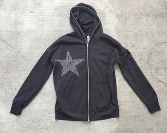Unisex Star VOTE Zipped Hoodie -Bella Canvas - gift for everyone