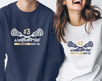 Windham, NH Lacrosse Cross Stick Sweatshirt