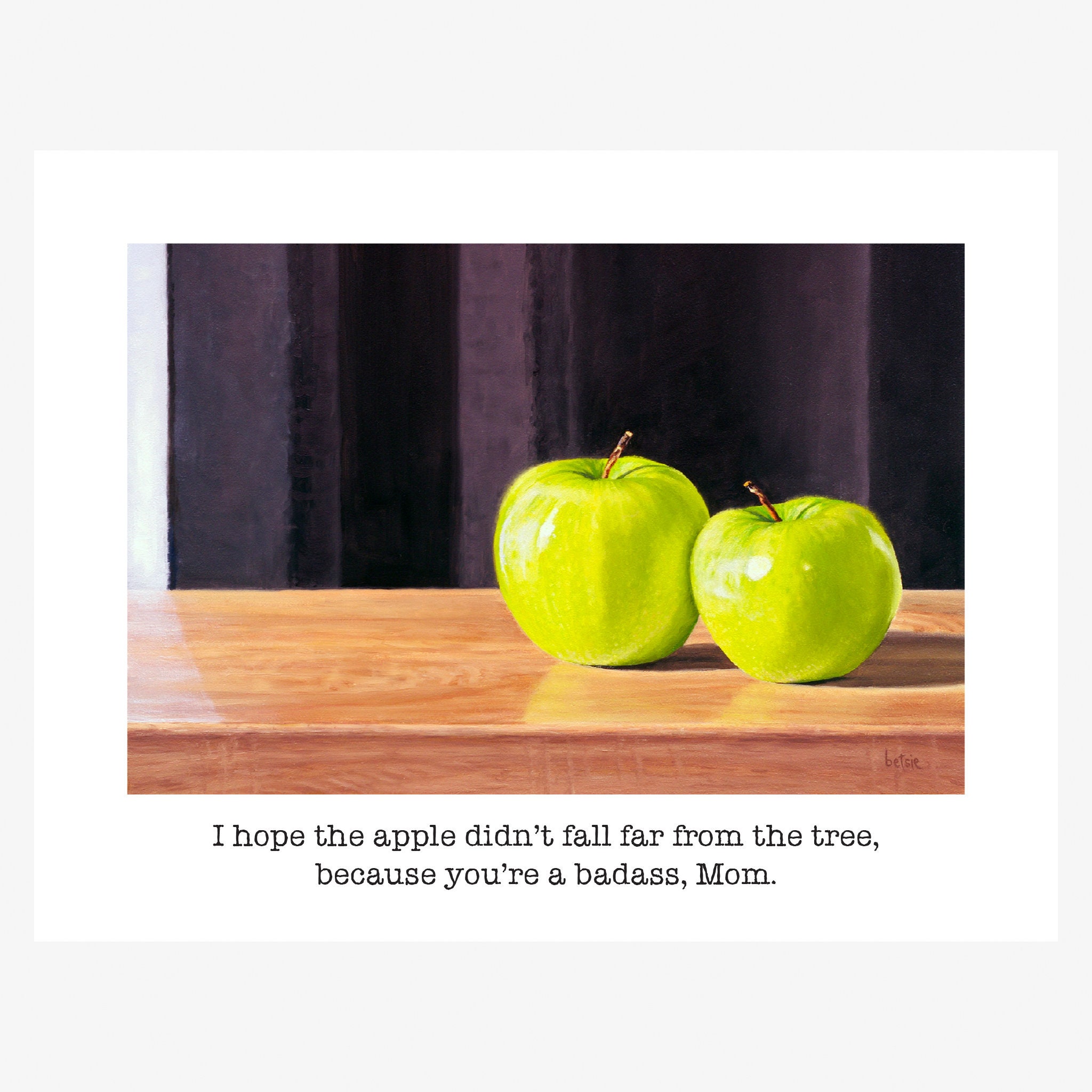 I hope the apple didn't fall far from the tree because Etsy