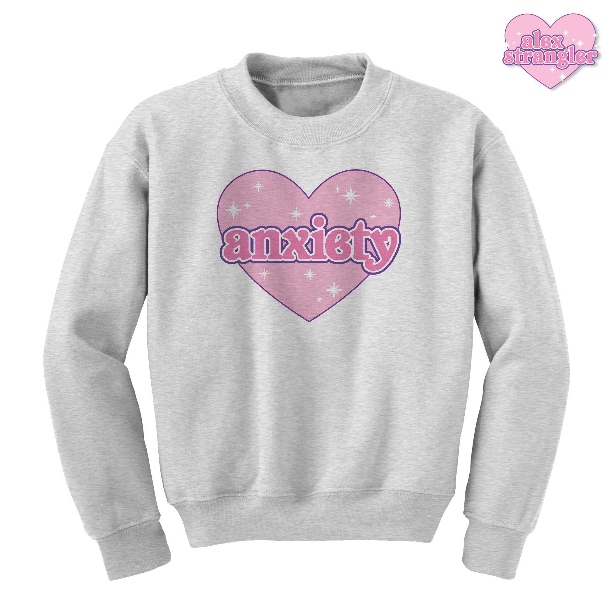 Anxiété - Sweat ras du cou unisexe Anxiété Sweat - Sweat Anxiété ras du cou unisexe 02542c