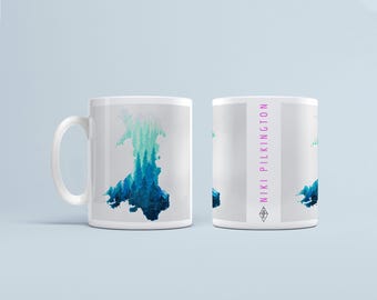MUGS - Welsh Wilderness mug by Niki Pilkington / Welsh Wales map gift Cymru