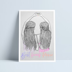 BFF's Choice of 3 quotes. English & Welsh print by Niki Pilkington / friendship friends ffrindiau BEST FRIENDS FOREVER