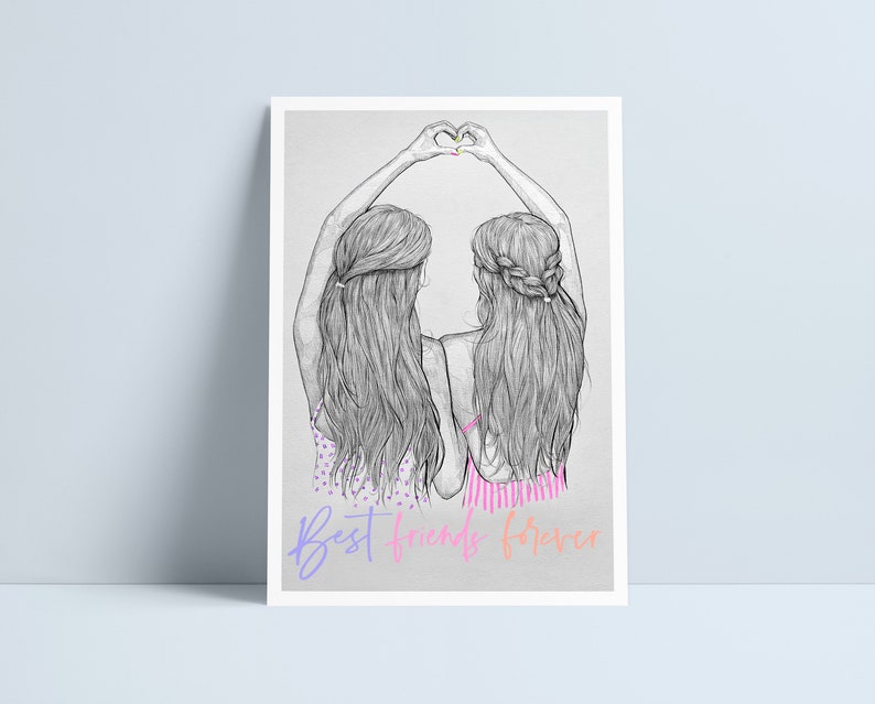 BFF's Choice of 3 quotes. English & Welsh print by Niki Pilkington / friendship friends ffrindiau BEST FRIENDS FOREVER