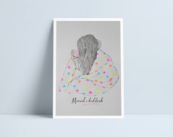 Munud o heddwch print by Niki Pilkington / Welsh Wales quote