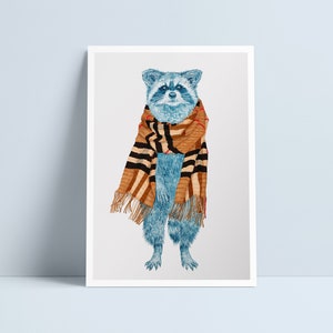 Écharpe Couture Bandits en raton laveur par Niki Pilkington