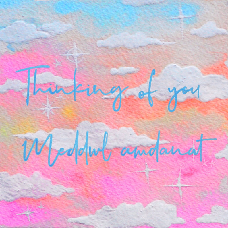 Thinking of you / Meddwl amdanat Charity Print by Niki Pilkington image 1